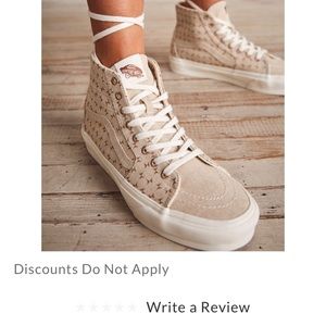 Free people vansSki-8 echo theory sneakers  high top.